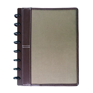 Quaderno anelli in pelle personalizzato